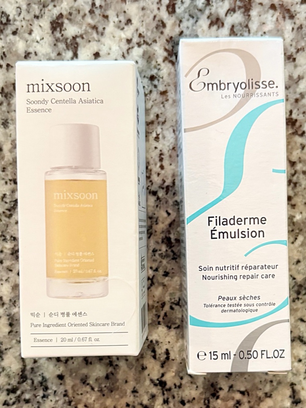 ♥️💖 Mixsoon Soondy Centella Asiatica Essence & Embryalisse Filaderme Emulsion
